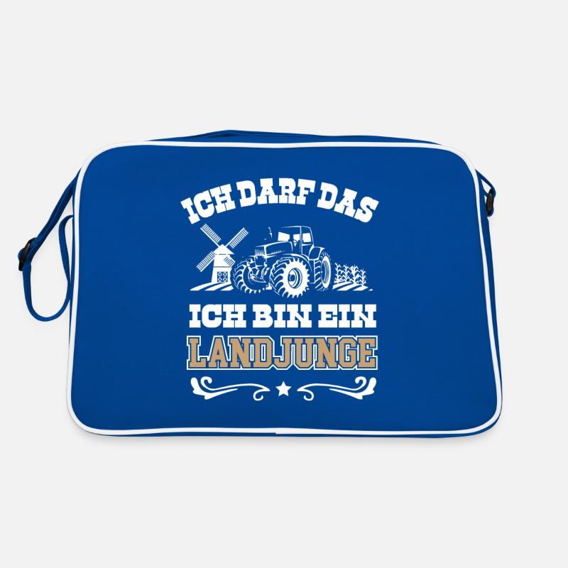 Landwirt Kinder Traktor Geschenk · Landjunge Retro Tasche