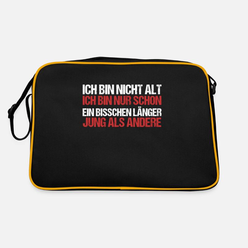Ich Bin Nicht Alt Geburtstagsspruch Alter Geschenk Retro Tasche
