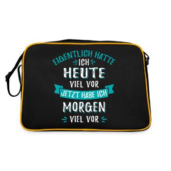 En fait, j'avais beaucoup en tête aujourd'hui - Sac Retro - noir/or - Dos