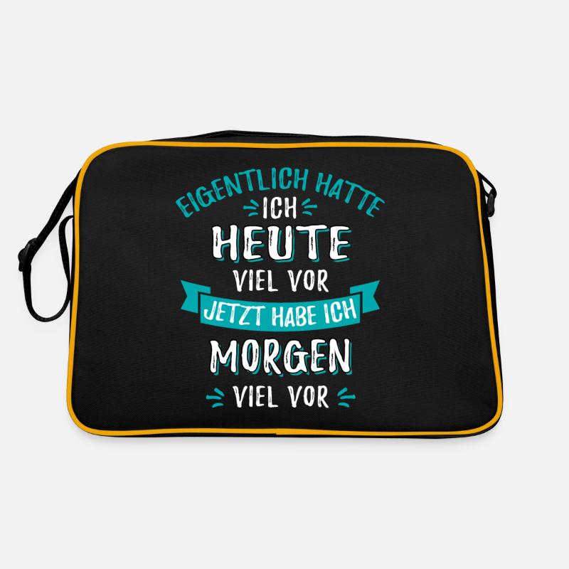Eigentlich hatte ich heute viel vor Retro Tasche
