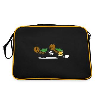 Firefly insectes mignons avec ampoule - Sac Retro - noir/or - Dos