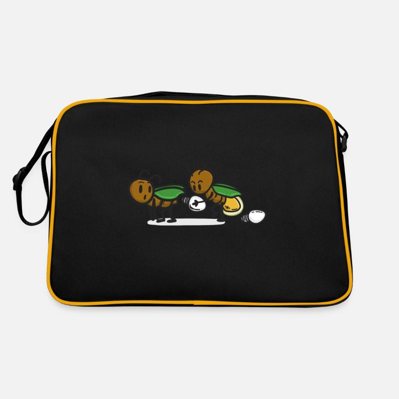 Firefly cute insects with lightbulb Retro Bag