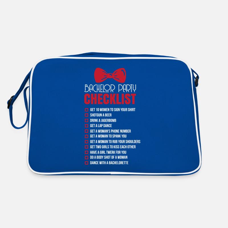 Bachelor checklist Retro Bag