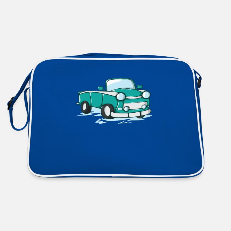 Auto Trabi als Comic Retro Tasche