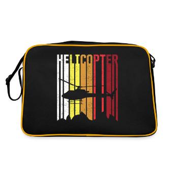 Hélicoptères vintage - Sac Retro - noir/or - Dos