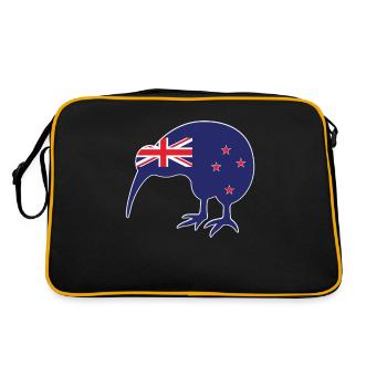 nouvelle-Zélande - Sac Retro - noir/or - Dos