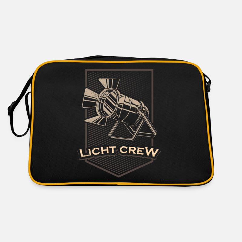 LIGHT CREW Retro Licht Lichttechniker Geschenk Retro Tasche