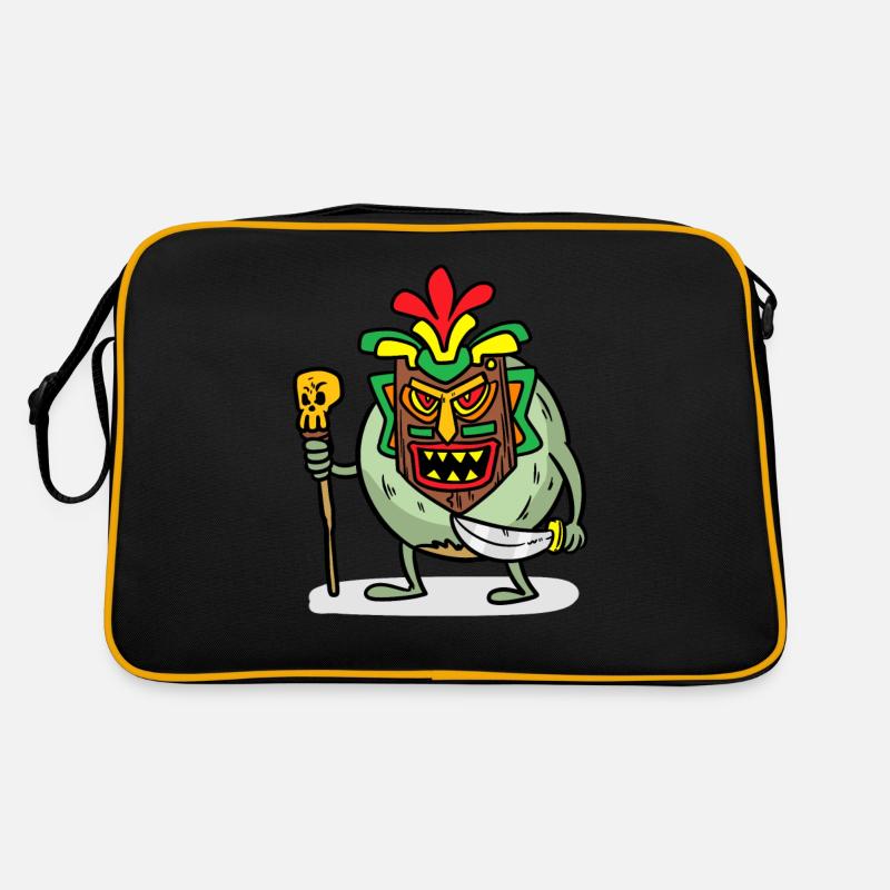 Cannibal Coconut Cannibal Coconut - Retro Tasche - Schwarz/Gold