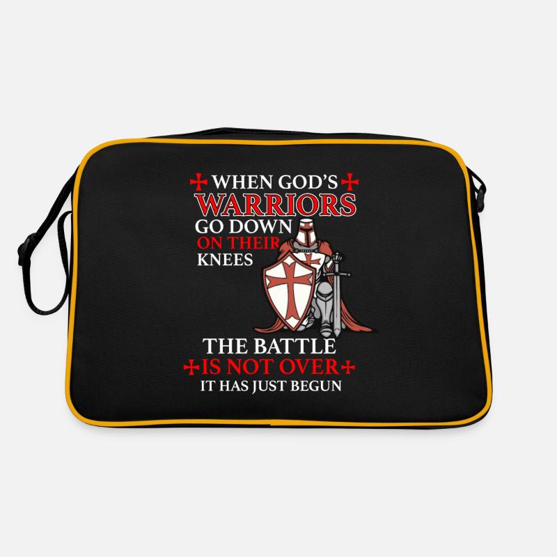 Christentum Geschenk - Retro Tasche - Schwarz/Gold