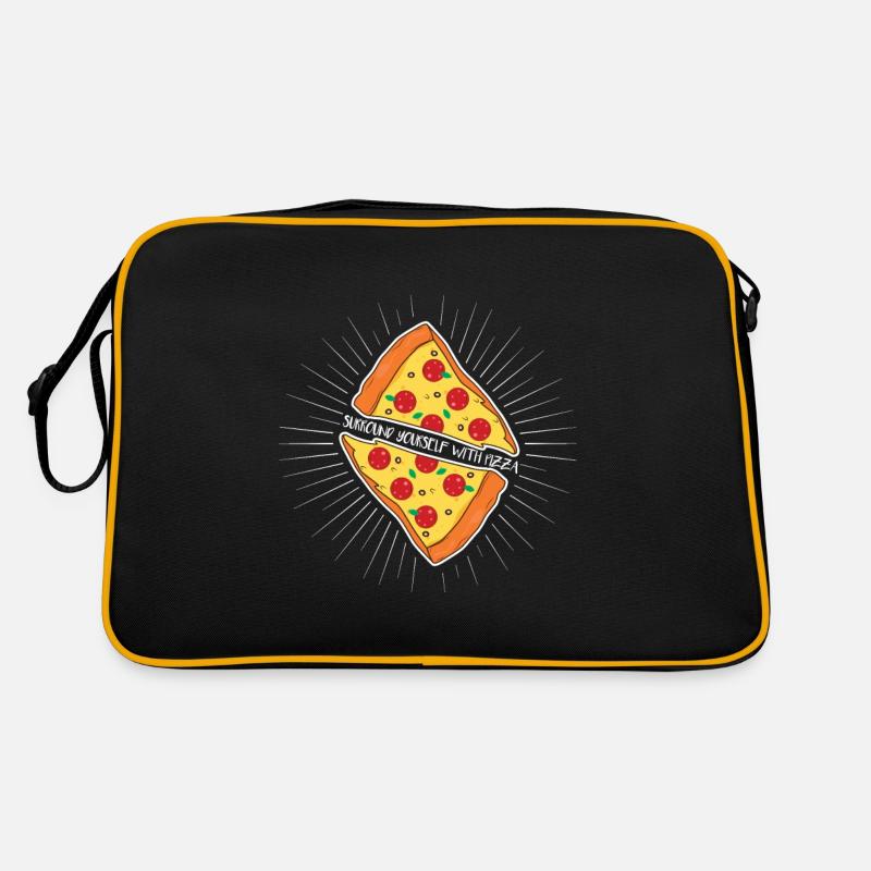 Pizza Valentinstag Geschenk Retro Tasche