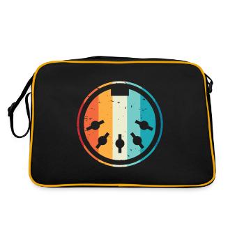 Synthétiseur de câble MIDI Musique électronique - Sac Retro - noir/or - Dos