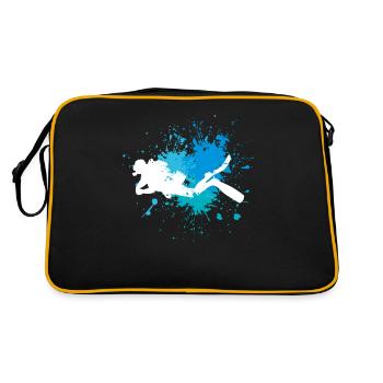Diver - Retro Bag - black/gold - Back