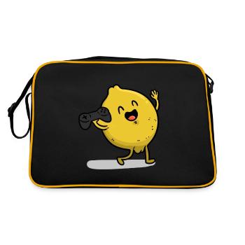 Gamer Lemon Gamer Lemon - Sac Retro - noir/or - Dos