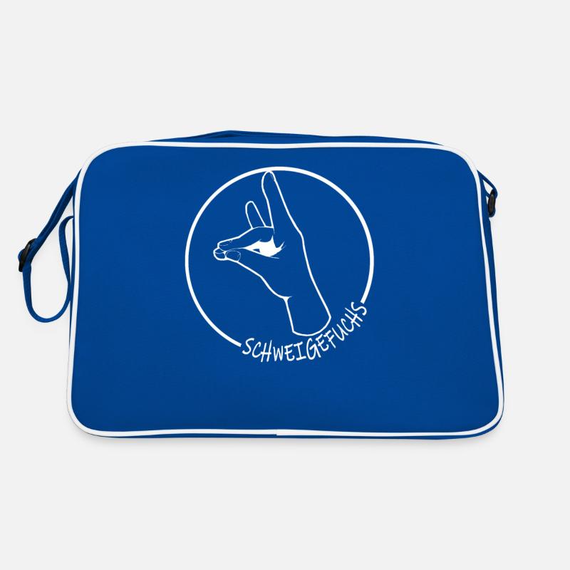 Schweigefuchs Leisefuchs Lehrer Pädogogen Geschenk Retro Tasche
