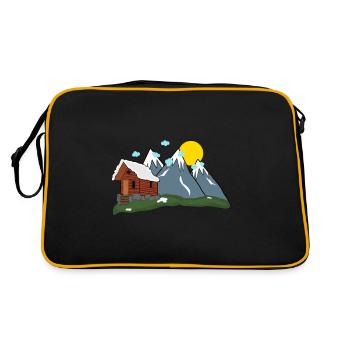 Solitaire alpages dans les montagnes - Sac Retro - noir/or - Dos