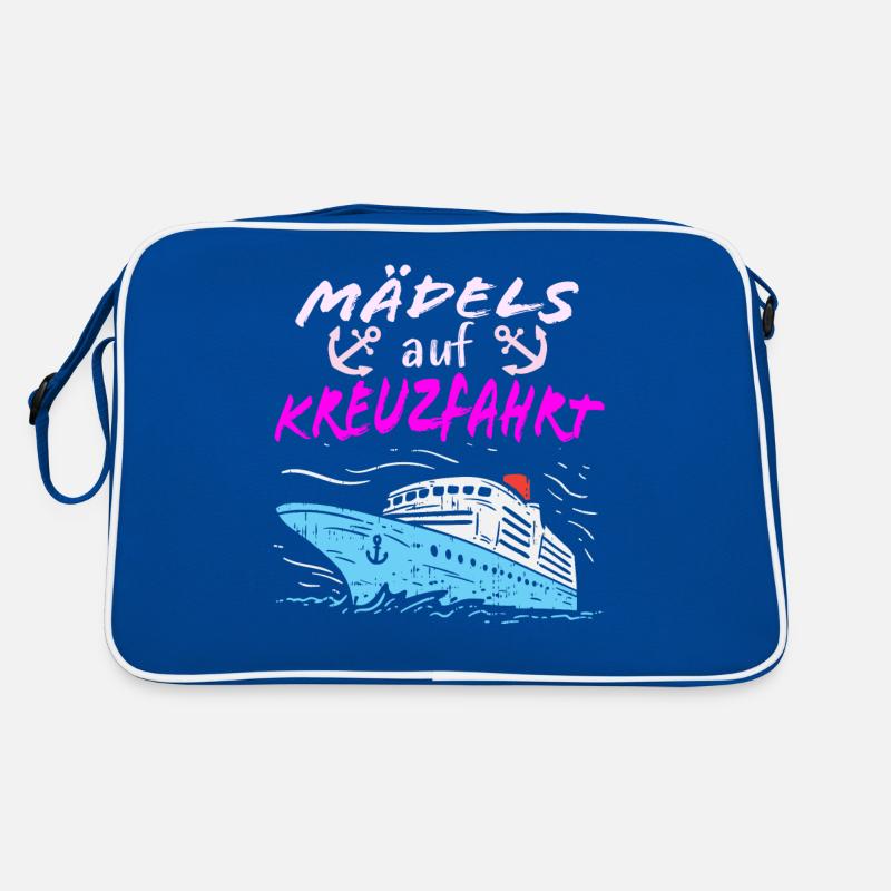 Mädels auf Kreuzfahrt Retro Tasche