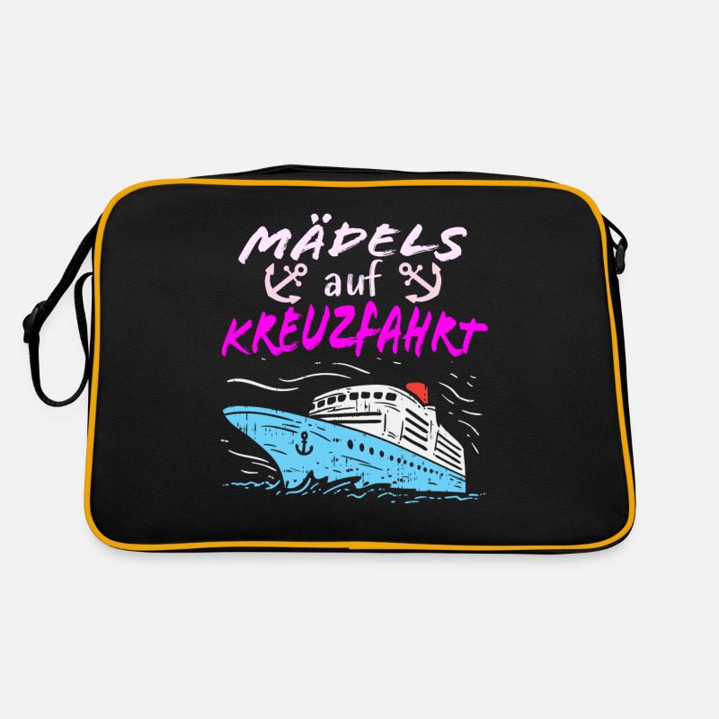 Mädels auf Kreuzfahrt Retro Tasche