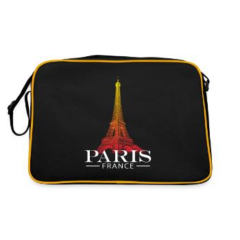Paris Eiffel Tower - Retro Bag - black/gold - Back