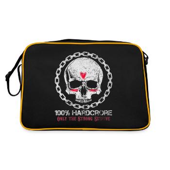 Speedcore Techno Industrial Festival Gift - Retro Bag - black/gold - Back