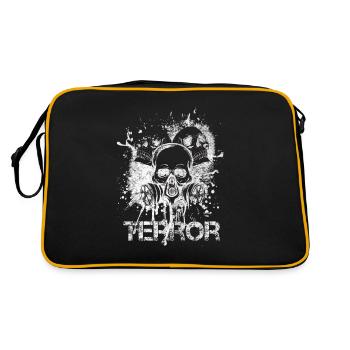 Terror Uptempo Speedcore Skull Gift - Retro Bag - black/gold - Back