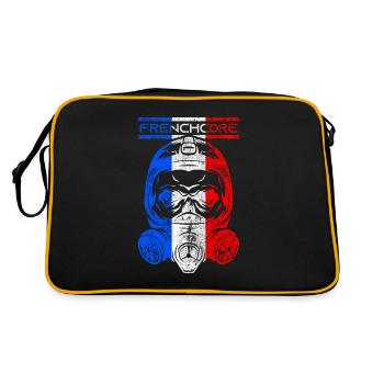 Frenchcore 200 BPM Rave Festival Gift - Retro Bag - black/gold - Back