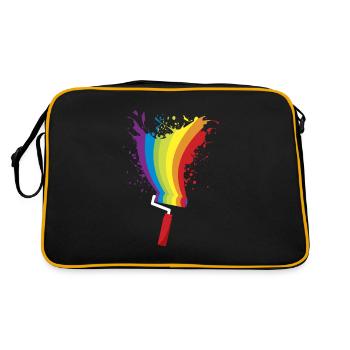 Paint roller Vivid Color - Retro Bag - black/gold - Back