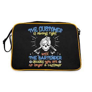 Serveuse serveuse Barman Barman Barman chemise de barman - Sac Retro - noir/or - Dos