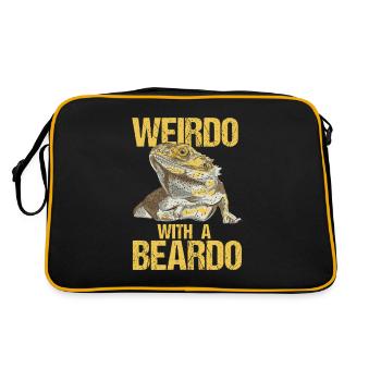 Bartagam Barbu disant - Sac Retro - noir/or - Dos