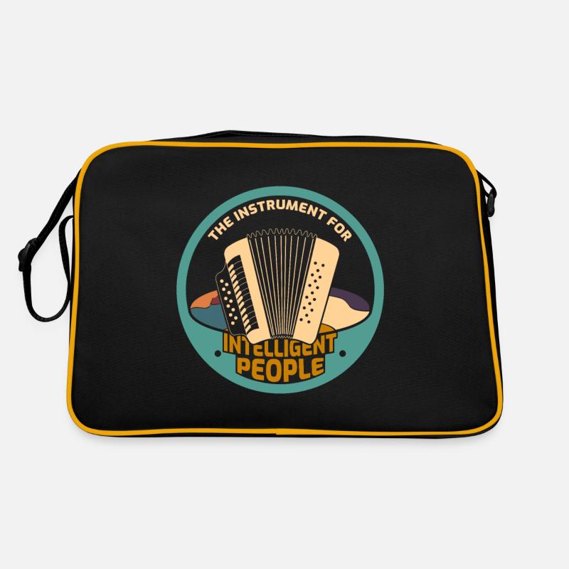 accordeon - Sac Retro - noir/or