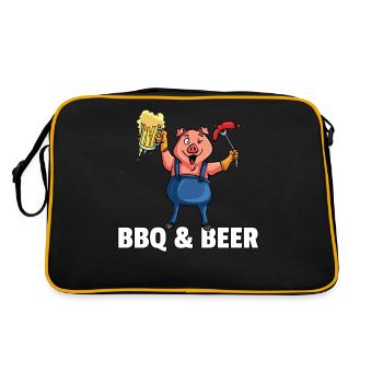 Barbecue barbecue barbecue grill maître cochon - Sac Retro - noir/or - Dos