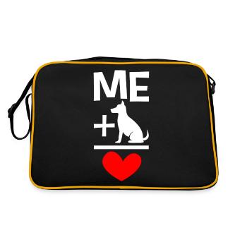 Dog and me best team dogs gift idea - Retro Bag - black/gold - Back