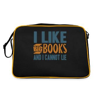 Read books - Retro Bag - black/gold - Back