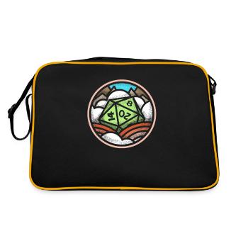 A D20 fantasy - Retro Bag - black/gold - Back