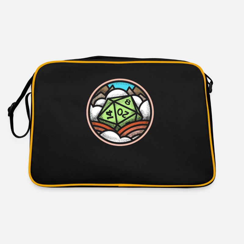 A D20 fantasy - Retro Bag - black/gold
