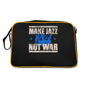 Jazz - Retro Tasche - Schwarz/Gold - Hinten