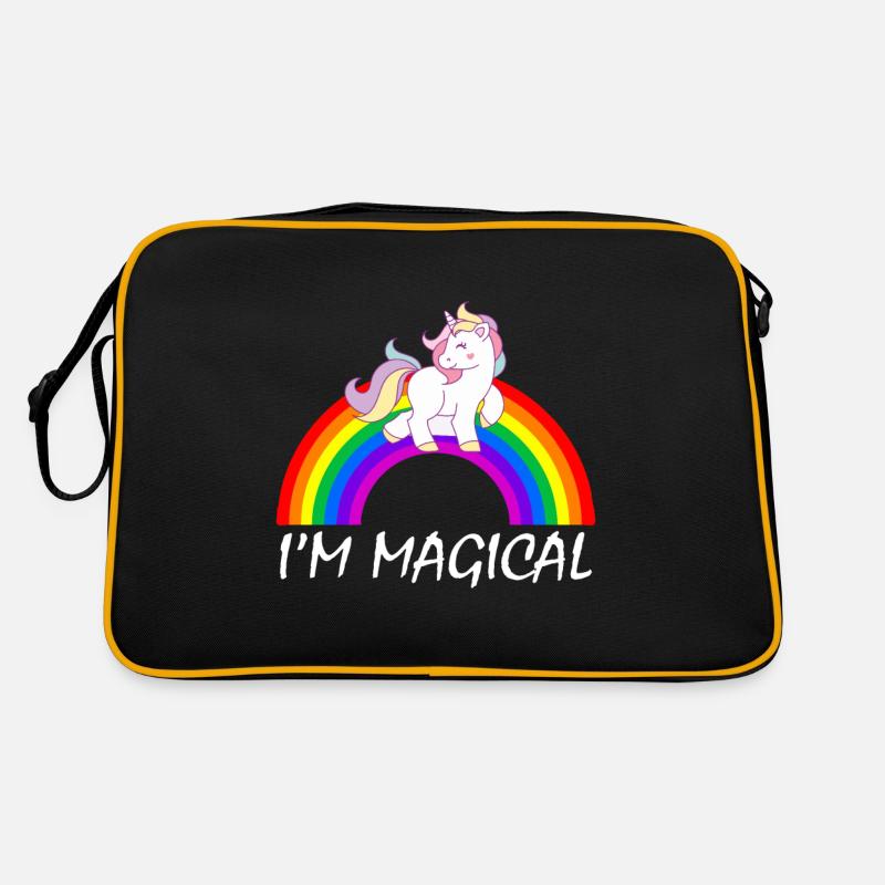 Gay Pride Geschenk - Retro Tasche - Schwarz/Gold