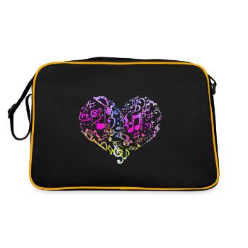 La musique est mon coeur - Sac Retro - noir/or - Dos