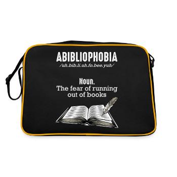 Read books - Retro Bag - black/gold - Back