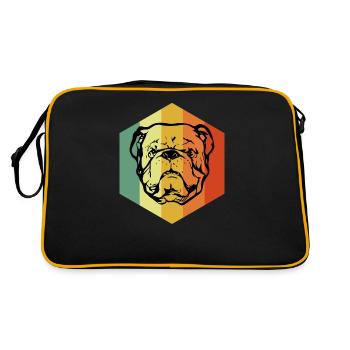 BULLDOG Chemise Vintage Bulldog Anglais - Sac Retro - noir/or - Dos