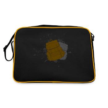 Randonnée sac à dos - Sac Retro - noir/or - Dos