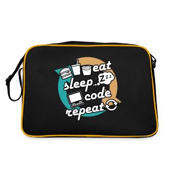 Computer scientist computer science programming engineer - Retro Bag - black/gold - Back