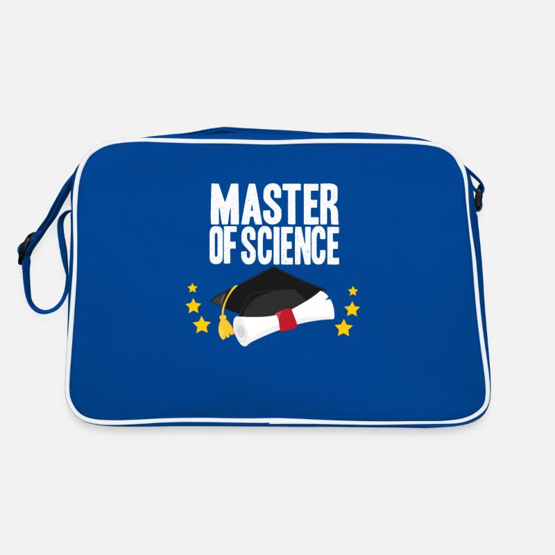 Master of Science Abschluss Uni Diplom Studium Retro Tasche