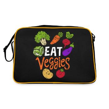 Les légumes mangent des légumes - Sac Retro - noir/or - Dos