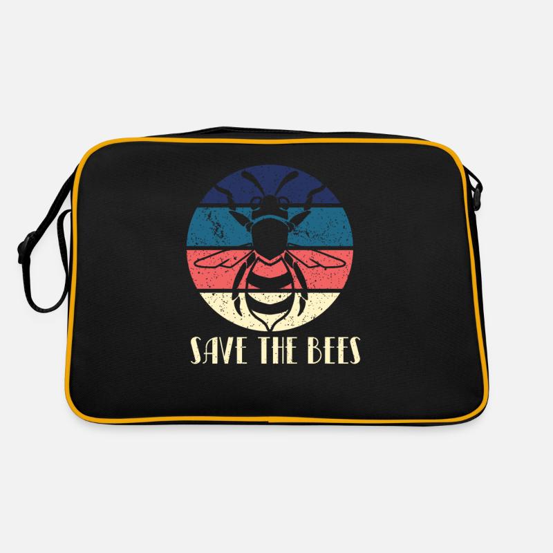 Save The Bees Retro protège les abeilles apicoles Sac Retro