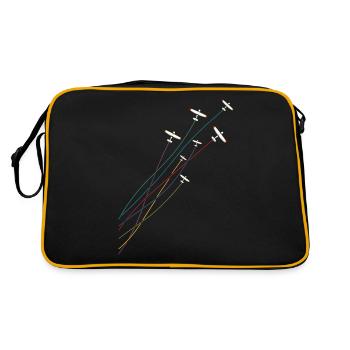 Pilote d’avion d’avion d’époque - Sac Retro - noir/or - Dos