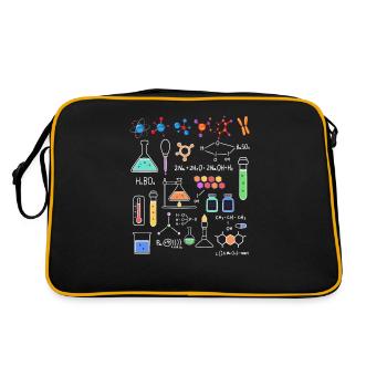 Chemistry lab - Retro Bag - black/gold - Back