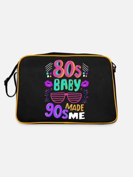 80s baby - Retro Bag - black/gold - Back