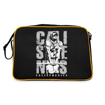Calisthenics Street Fitness Muscle-Up - Retro Tasche - Schwarz/Gold - Hinten