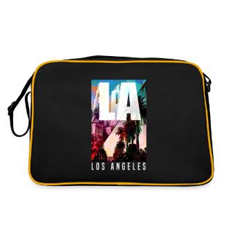 Los Angeles - Sac Retro - noir/or - Dos