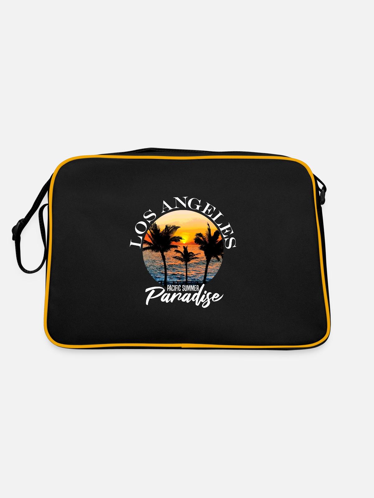 Los Angeles - Retro Bag - black/gold - Back